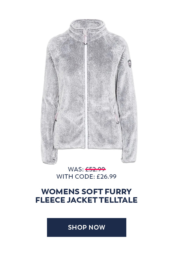 Womens Soft Furry Fleece Jacket Telltale