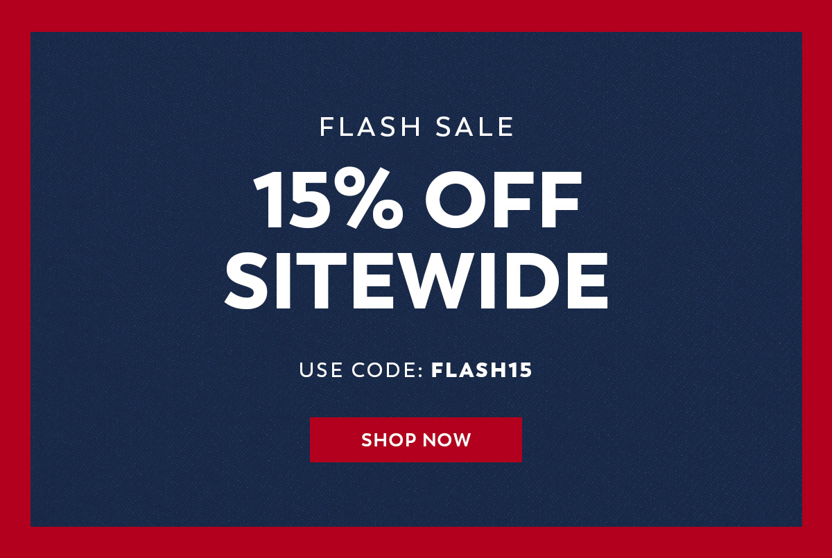 15% off sitewide - Use code: FLASH15