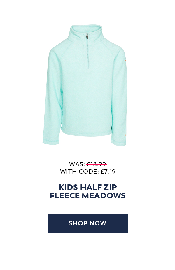 Trespass Kids Half Zip Fleece Meadows