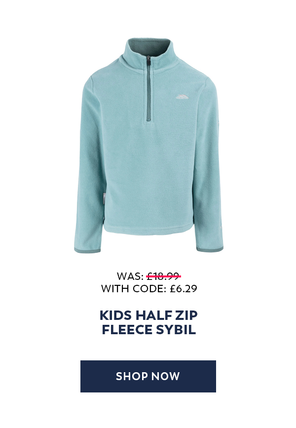 Trespass Kids Half Zip Fleece Sybil