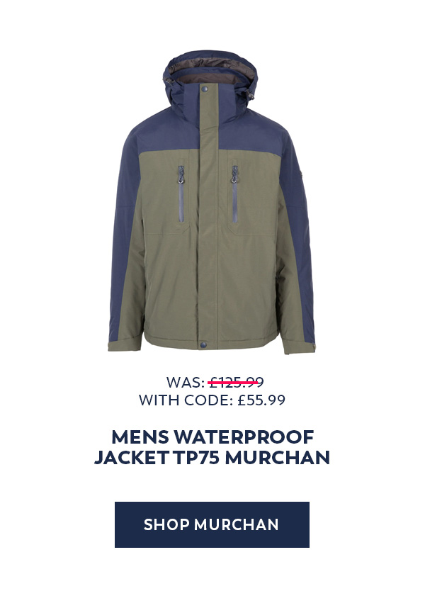 Mens Waterproof Jacket TP75 Murchan