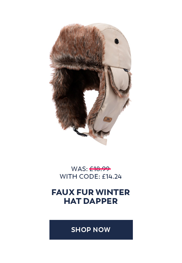 Shop Now - Faux Fur Winter Hat Dapper