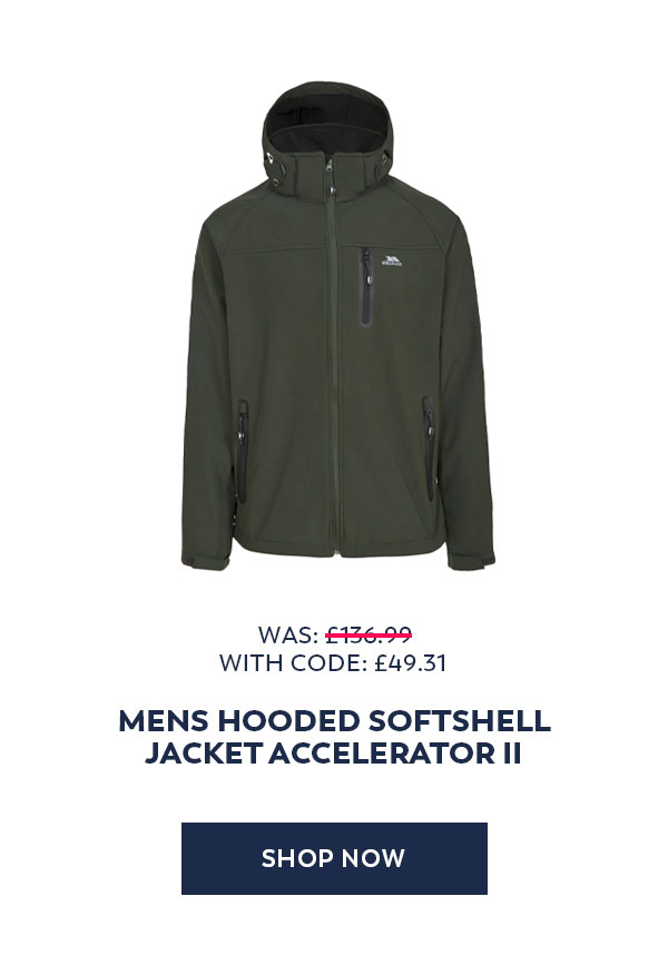 Mens Hooded Softshell Jacket Accelerator II