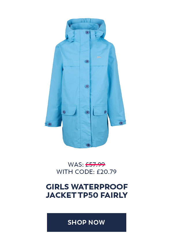 Trespass Girls Waterproof Jacket TP50 Fairly