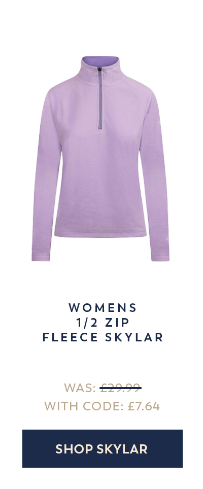 Womens 1/2 Zip Fleece Skylar