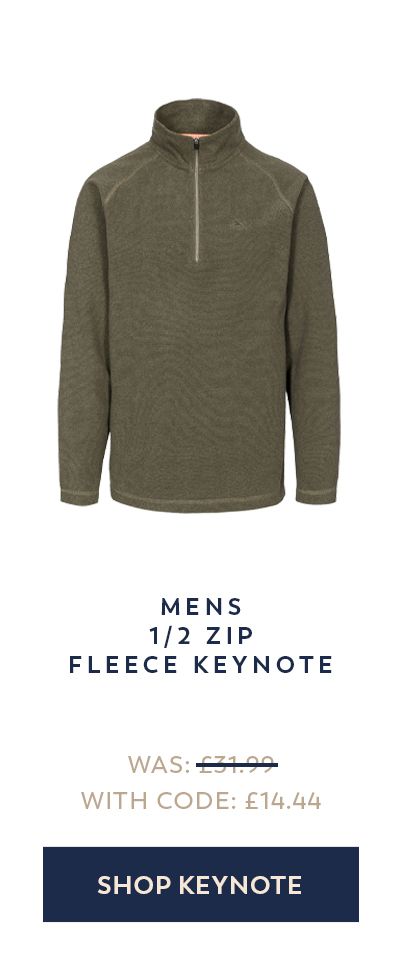 Mens 1/2 Zip Fleece Keynote