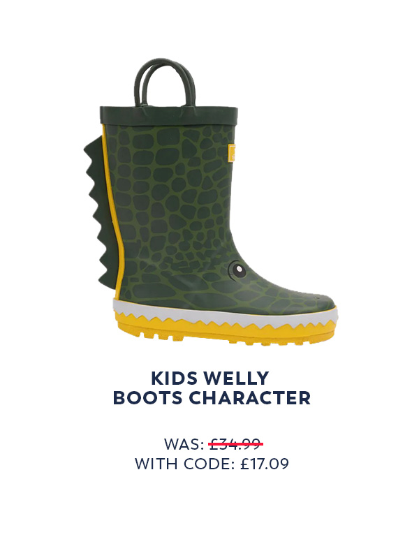 Trespass Kids Welly Boots Character