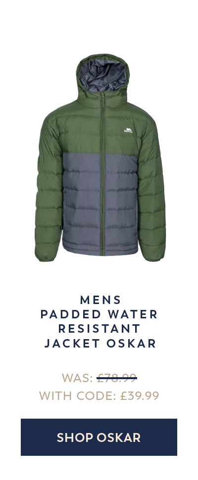 Mens Padded Water Resistant Jacket Oskar
