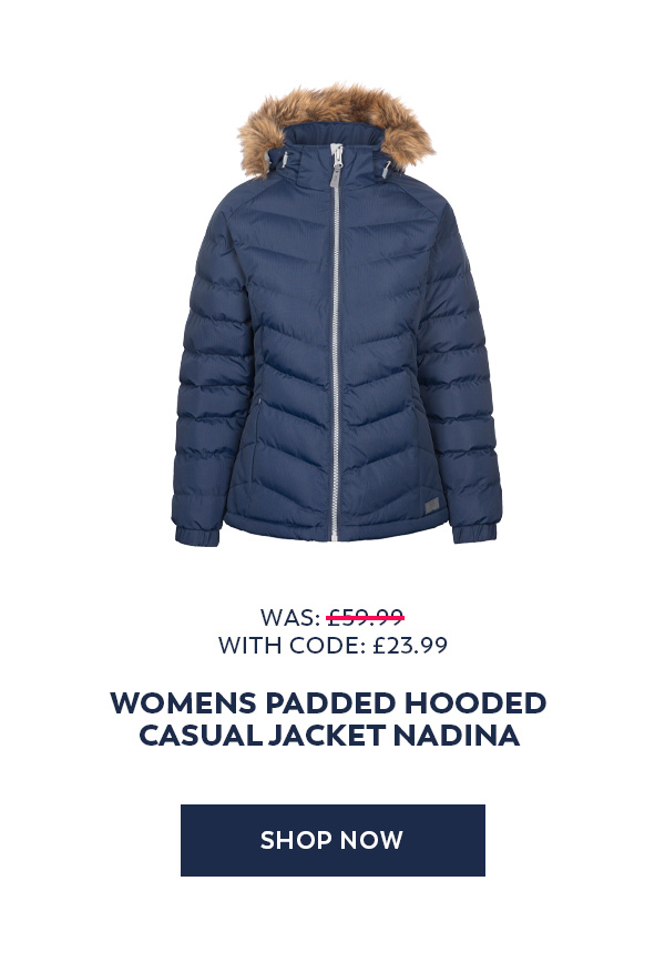 Shop Now - Womens Padded Hooded Casual Jacket Nadina
