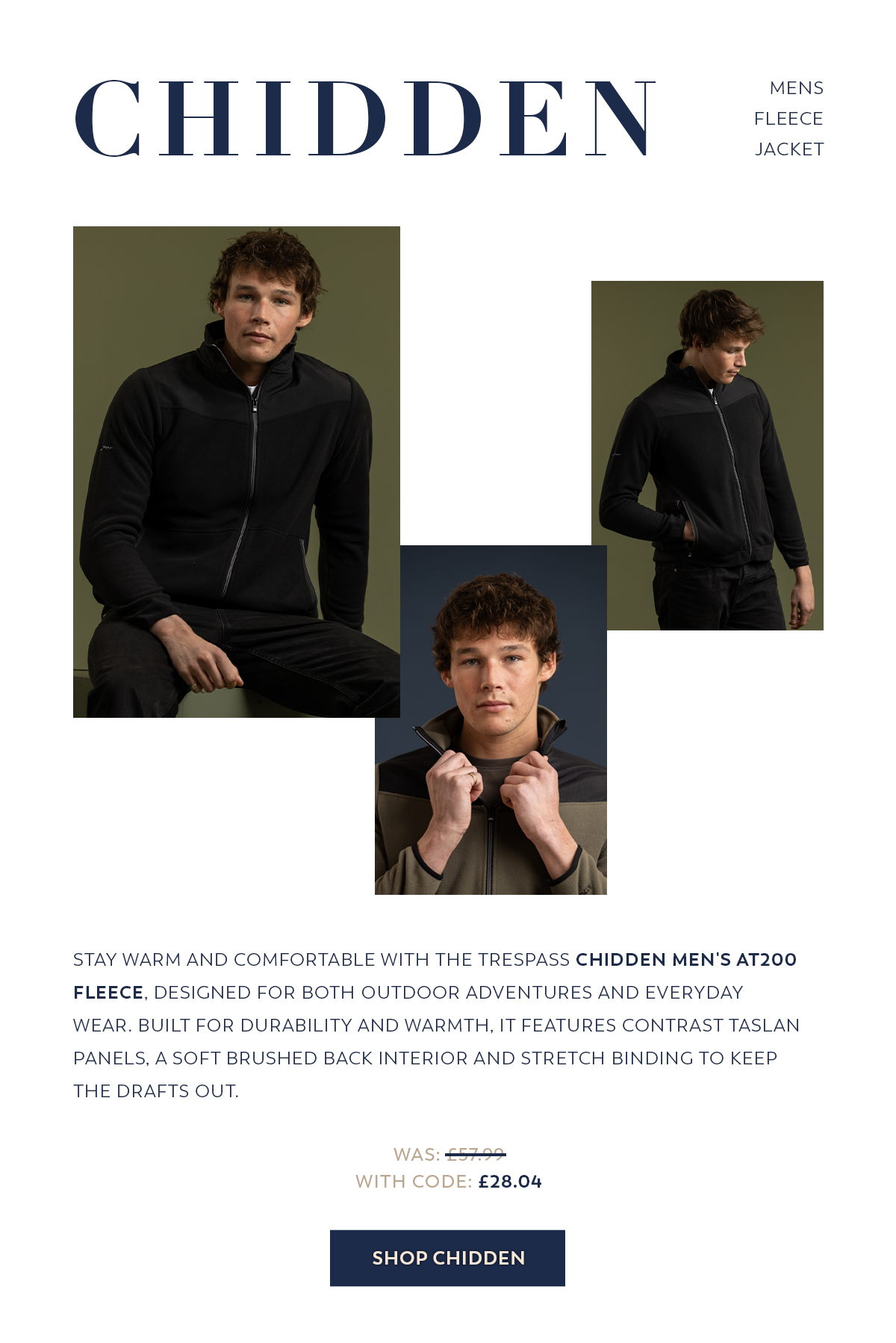 Shop Chidden Mens Fleece