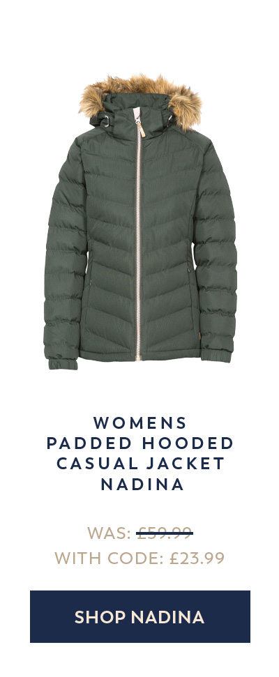 Womens Padded Hooded Casual Jacket Nadina