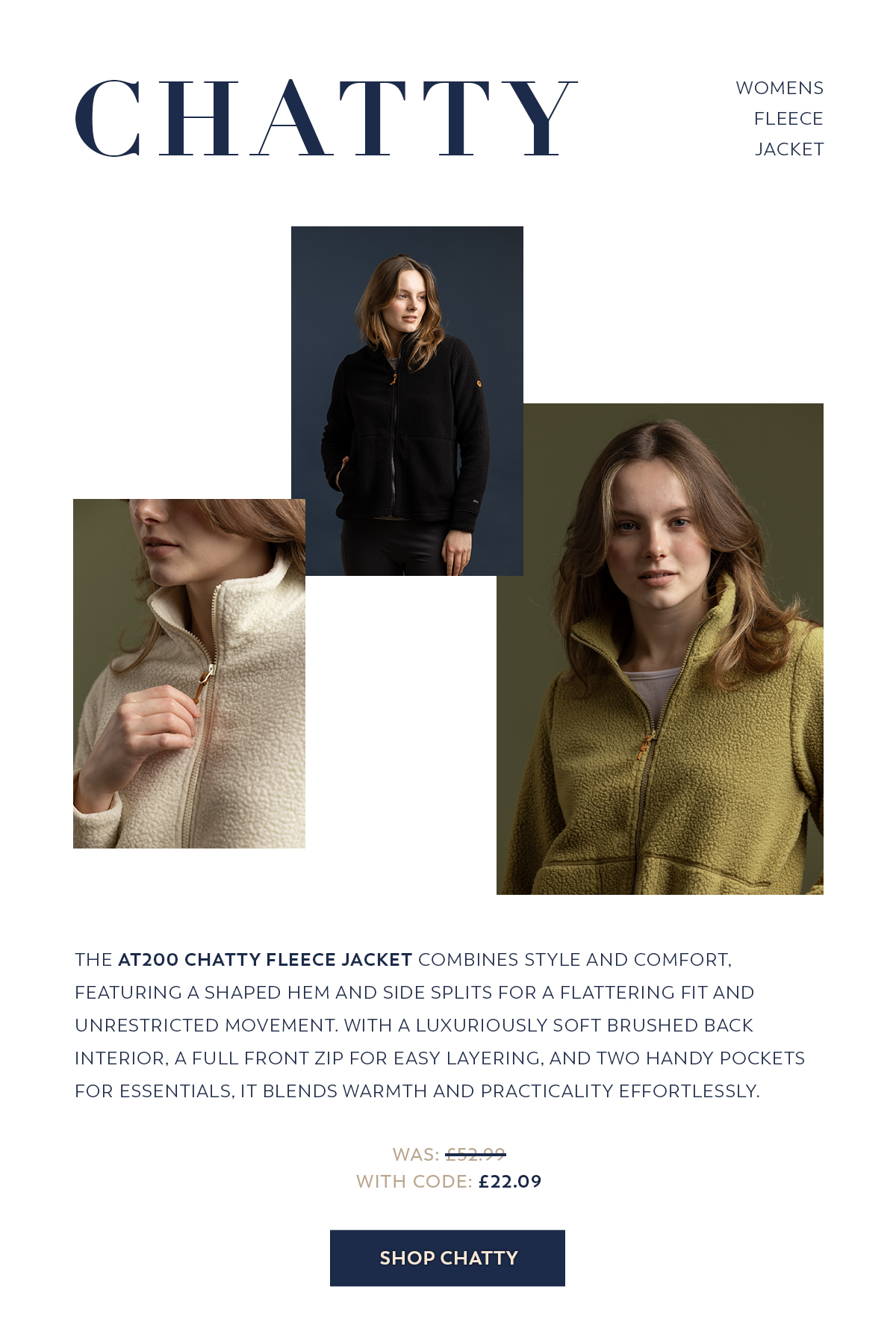 Shop Chatty Womens Fleece