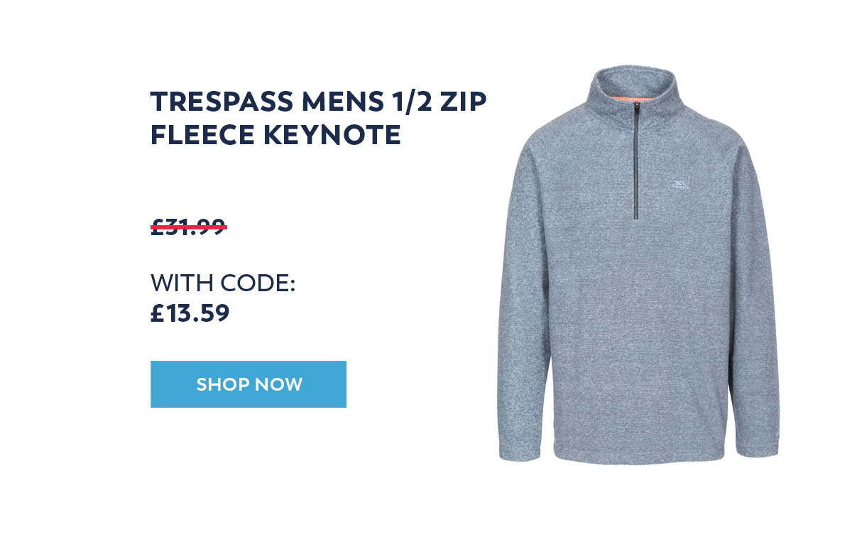 Mens 1/2 Zip Fleece Keynote