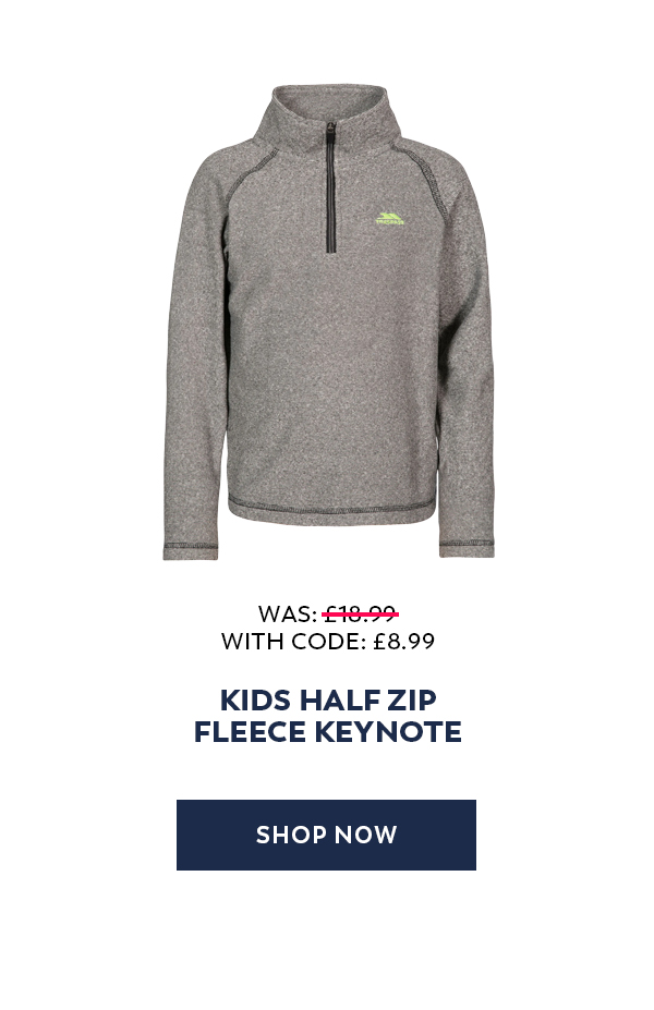 Trespass Kids Half Zip Fleece Keynote