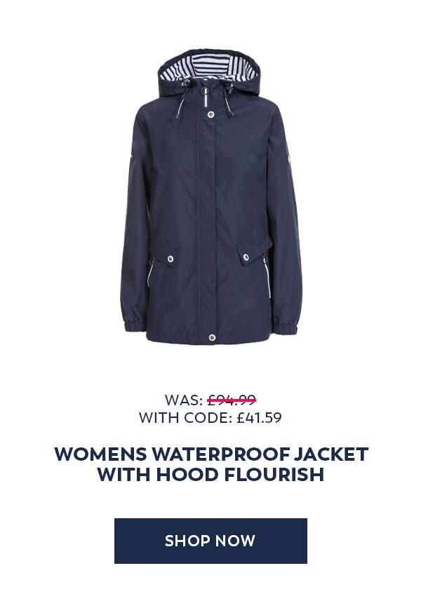 Trespass Womens Waterproof Jacket with Hood Flourish
