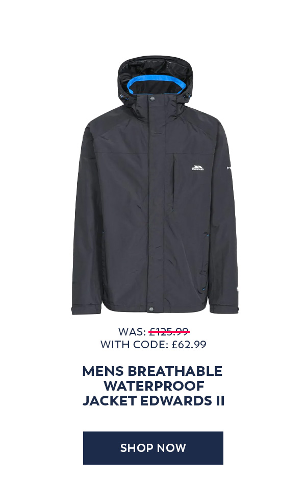 Trespass Mens Breathable Waterproof Jacket Edwards II
