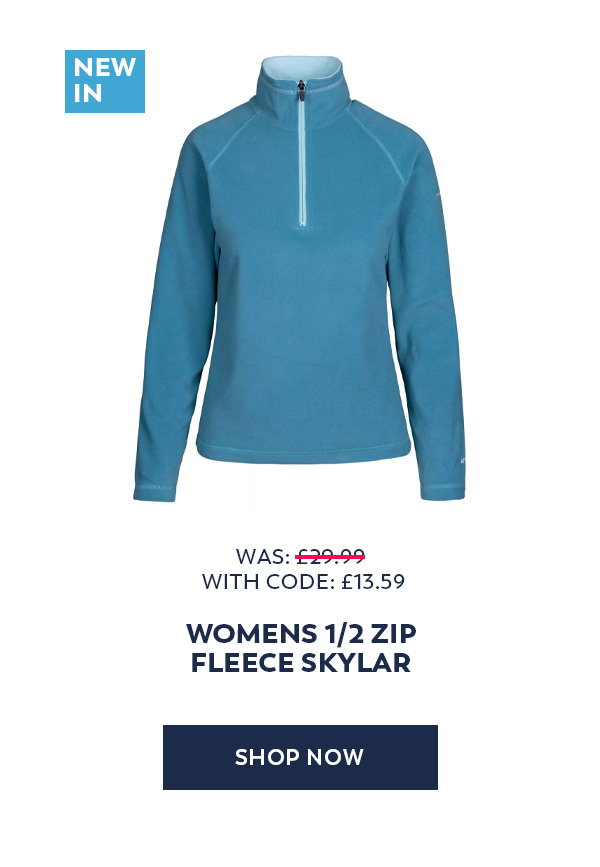 Womens Half Zip Fleece Skylar