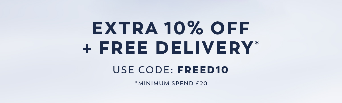Exra 10% Off + Free Delivery - Use Code: FREED10