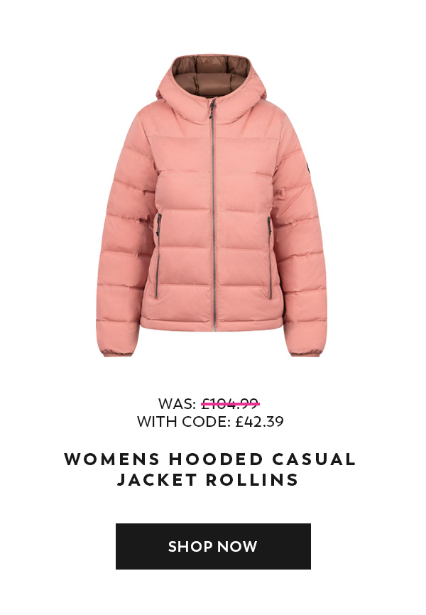 Womens Hooded Casual Jacket Rollins 