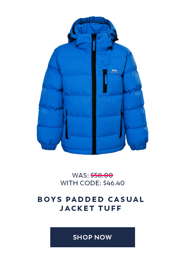 Boys Padded Casual Jacket Tuff