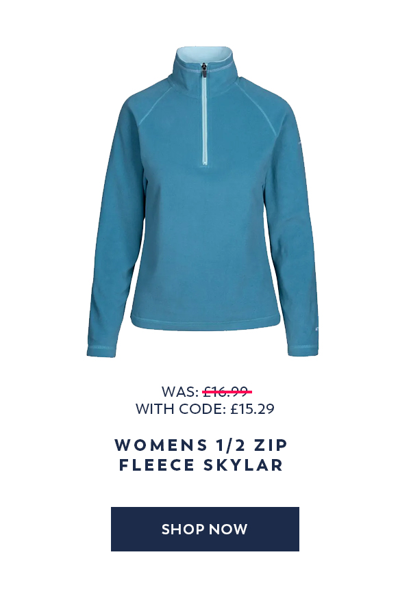 Womens 1/2 Zip Fleece Skylar