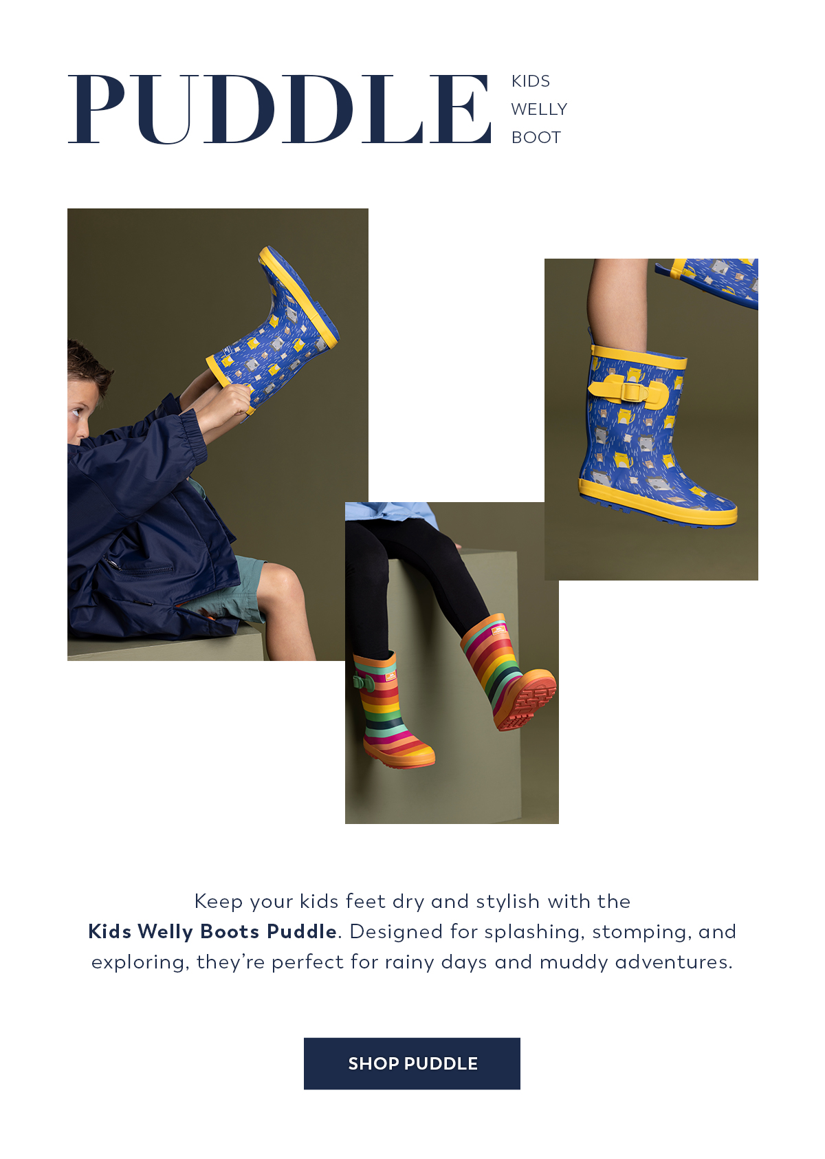 Kids Welly Boot Puddle