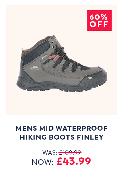 Mens Mid Waterproof Hiking Boots Finley