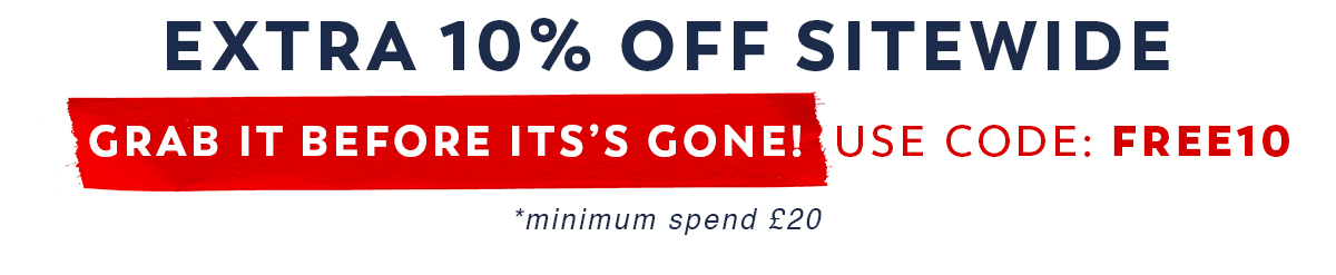 Extra 10% Off Sitewide - Use Code: FREE10