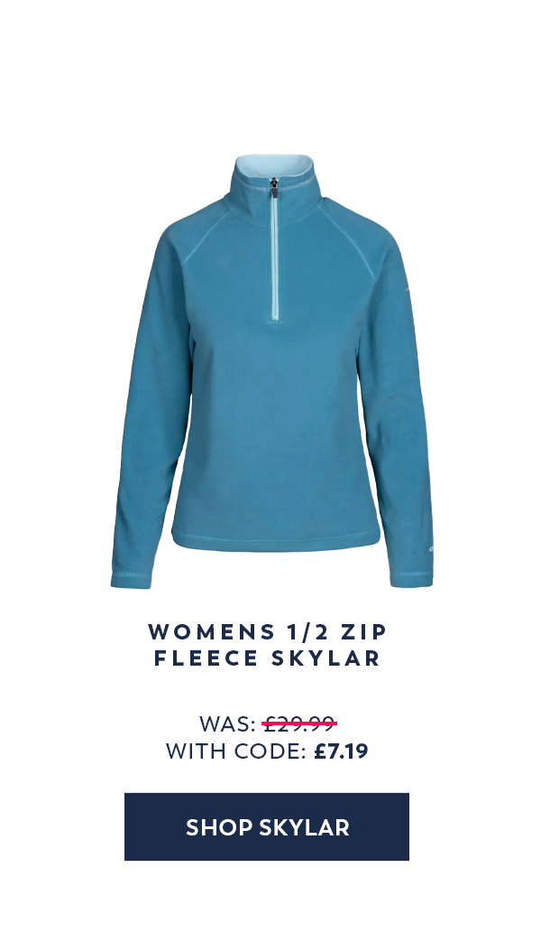 Womens 1/2 Zip Fleece Skylar