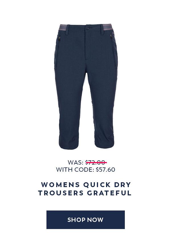 Womens Quick Dry Trousers Grateful