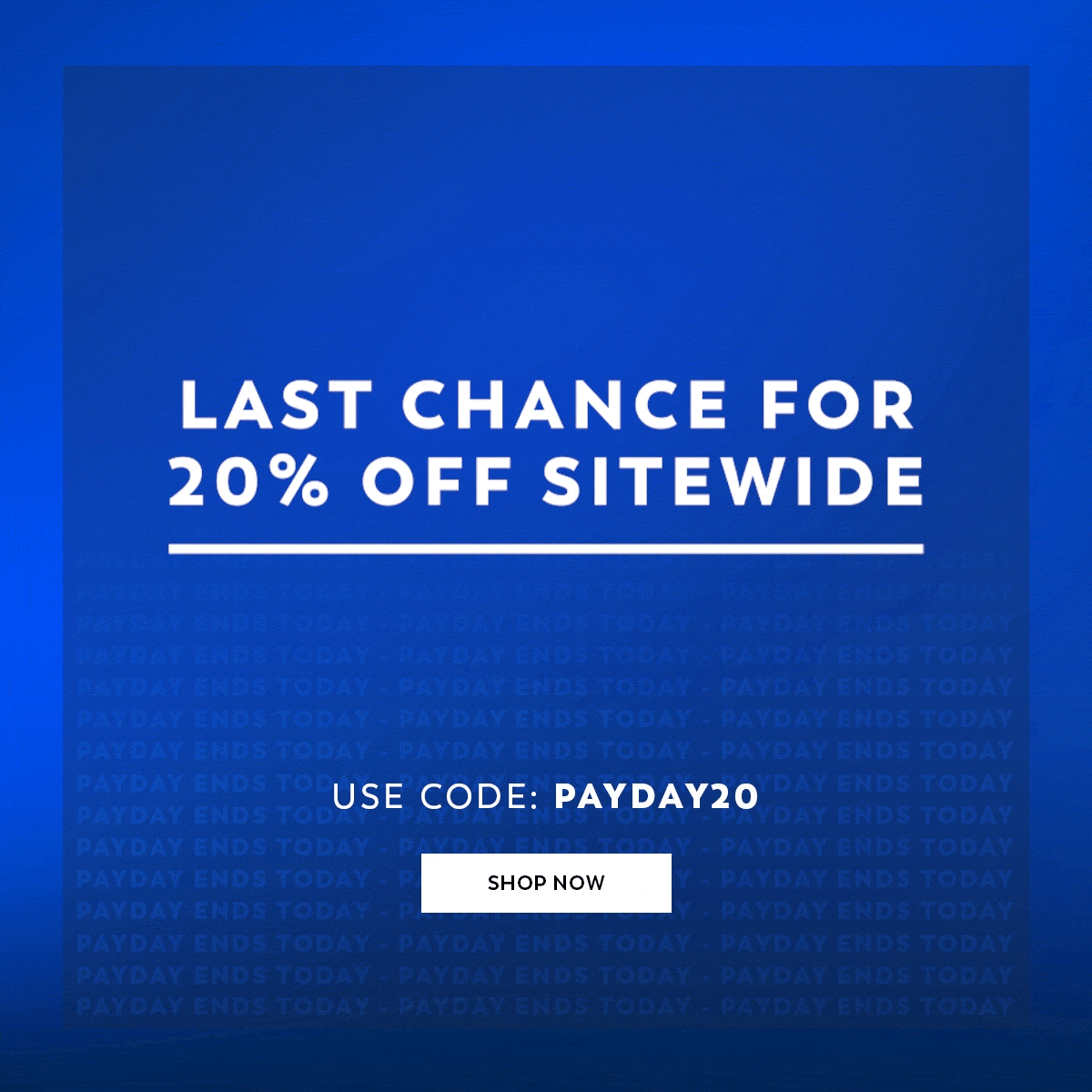 20% Off Sitewide - Use Code: PAYDAY20