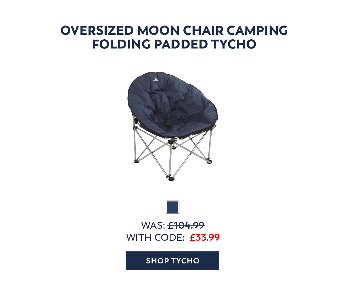 Oversized Moon Chair Camping Folding Padded Tycho