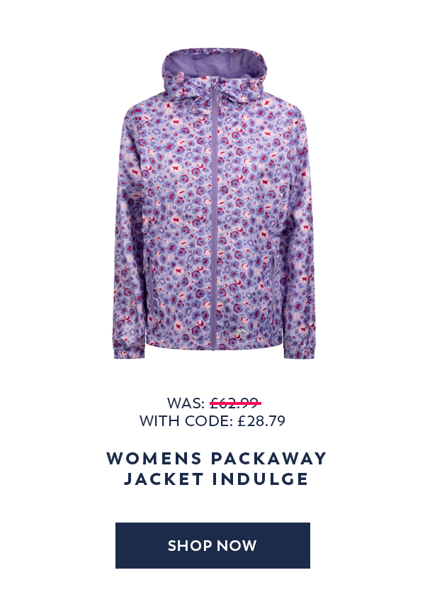 Womens Packaway Jacket Indulge