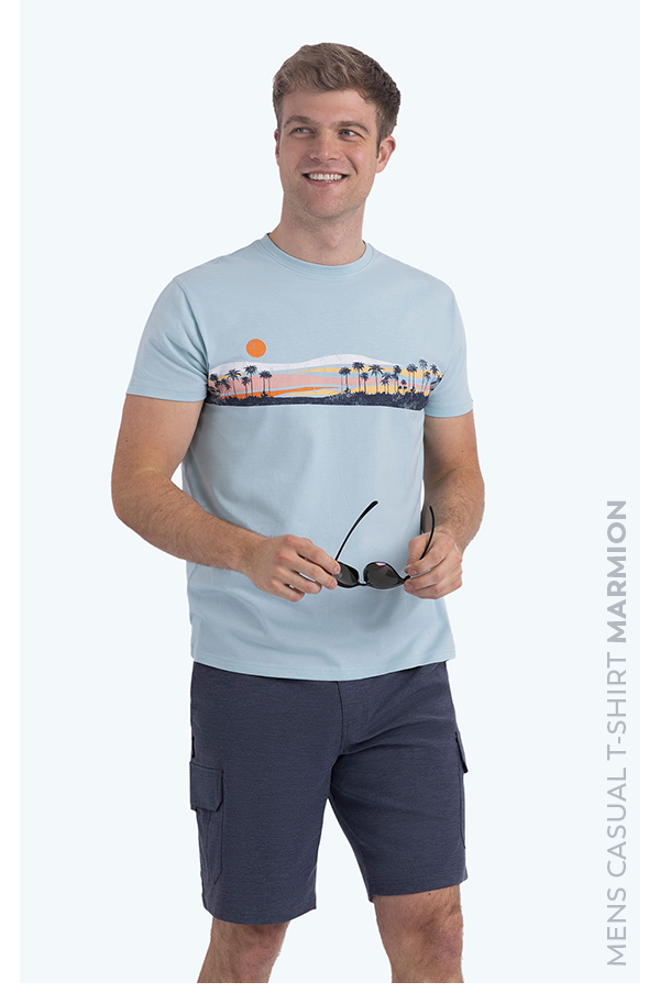 Mens Casual T-shirt Marmion