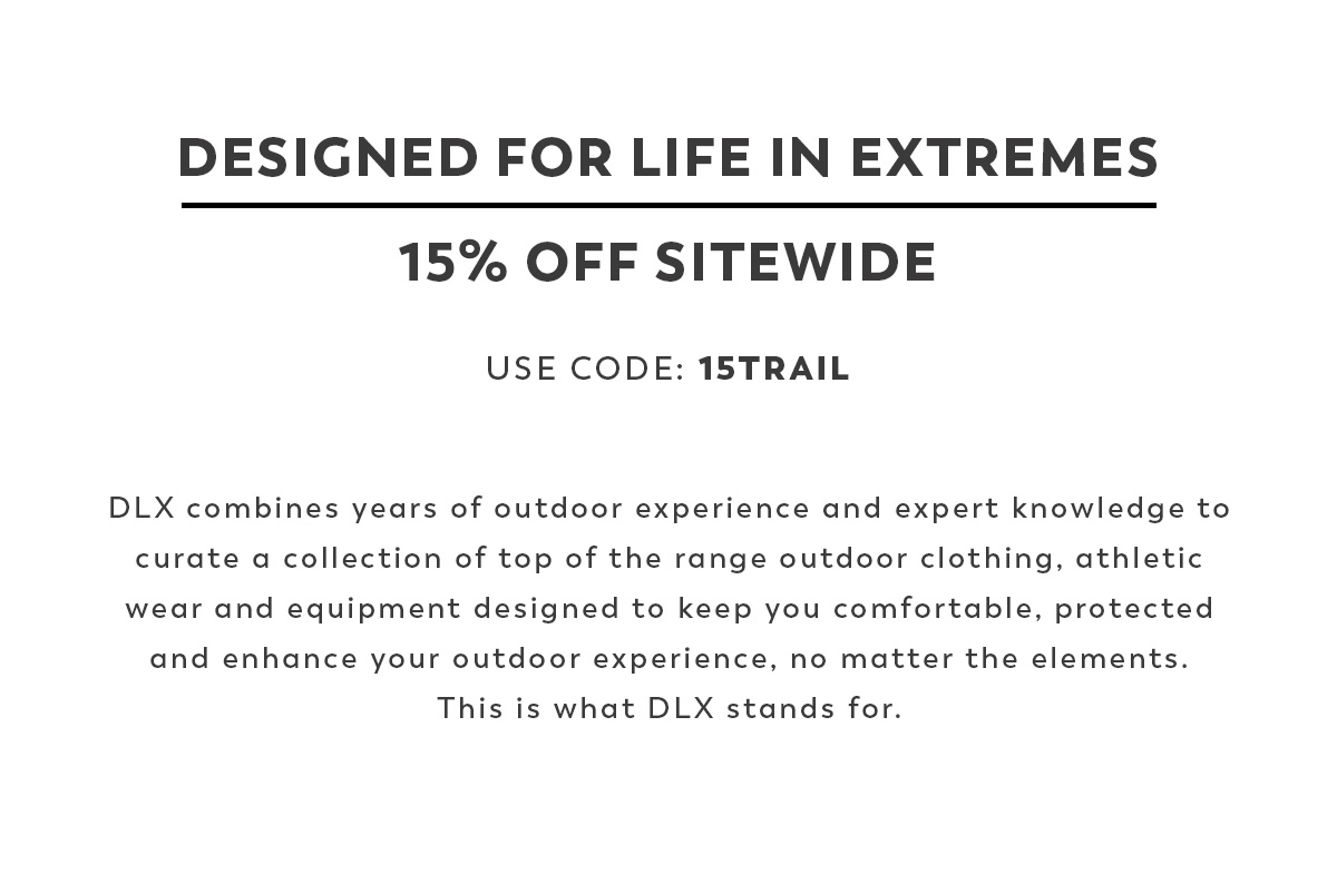 15% Off Sitewide - Use Code: 15TRAIL