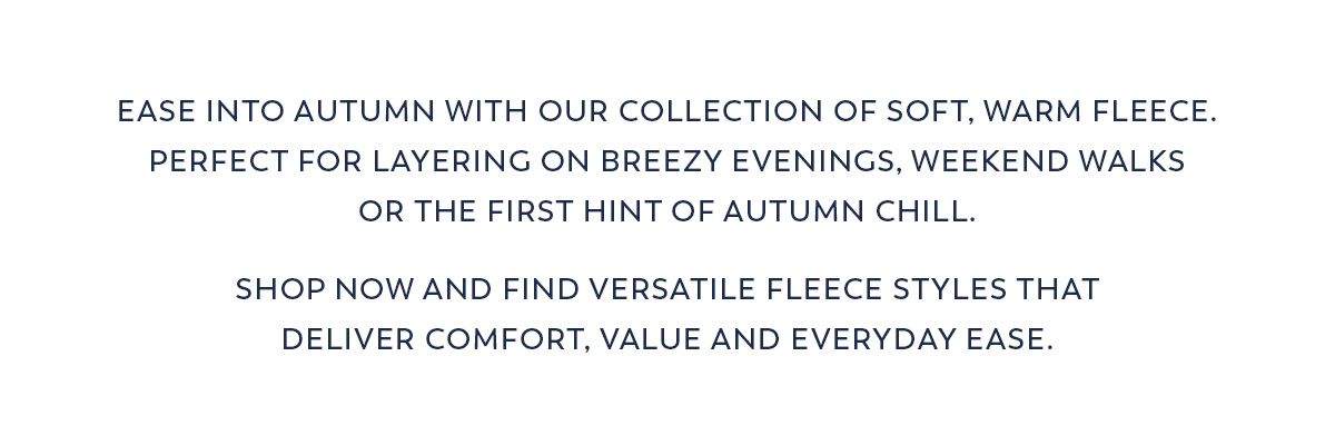 Ease into autumn