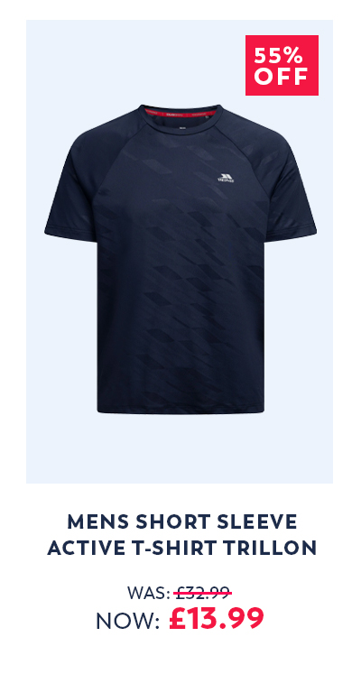 Mens Short Sleeve Active T-Shirt Trillon