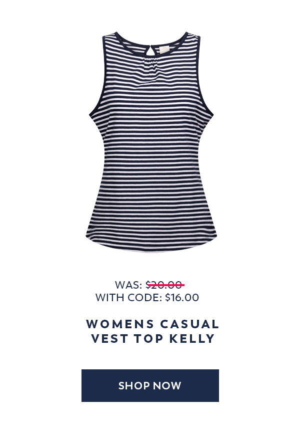 Womens Casual Vest Top Kelly