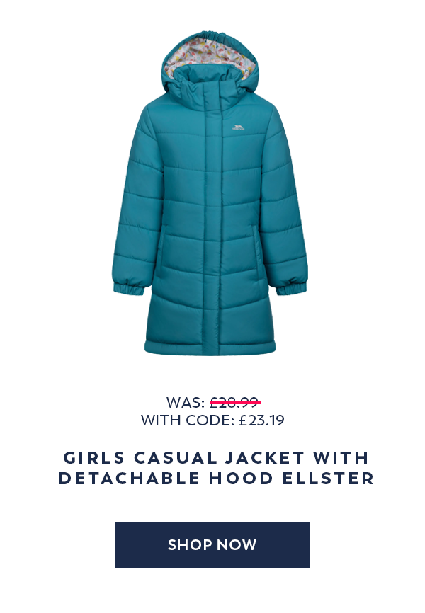 Girls Casual Jacket With Detachable Hood Ellster