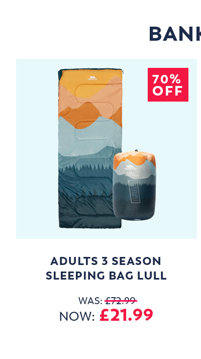 Adults 3 Season Sleeping Bag Lull
