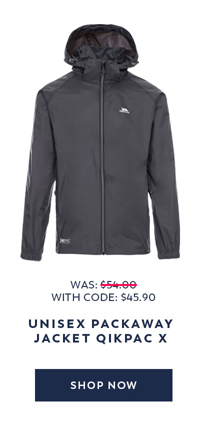 Unisex Packaway Jacket Qikpac X