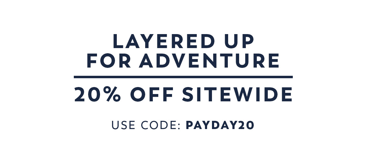 20% Off Sitewide - Use Code: PAYDAY20