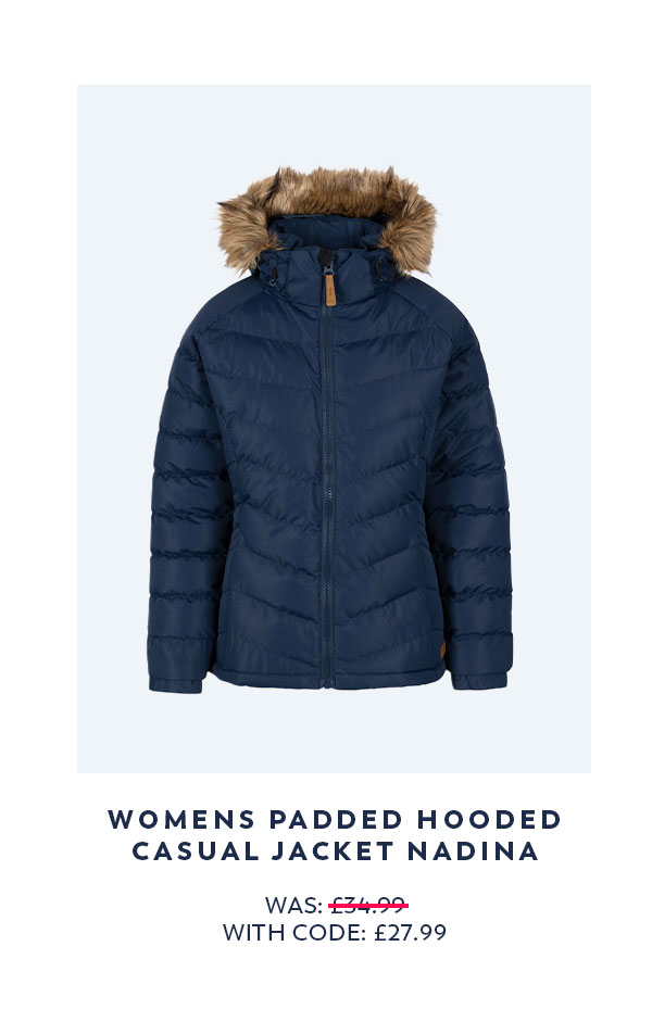 Womens Padded Hooded Casual Jacket Nadina