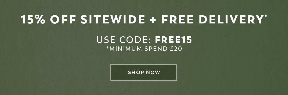 15% Off Sitewide + Free Delivery - Use Code: FREE15