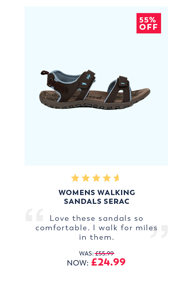 Womens Walking Sandals Serac