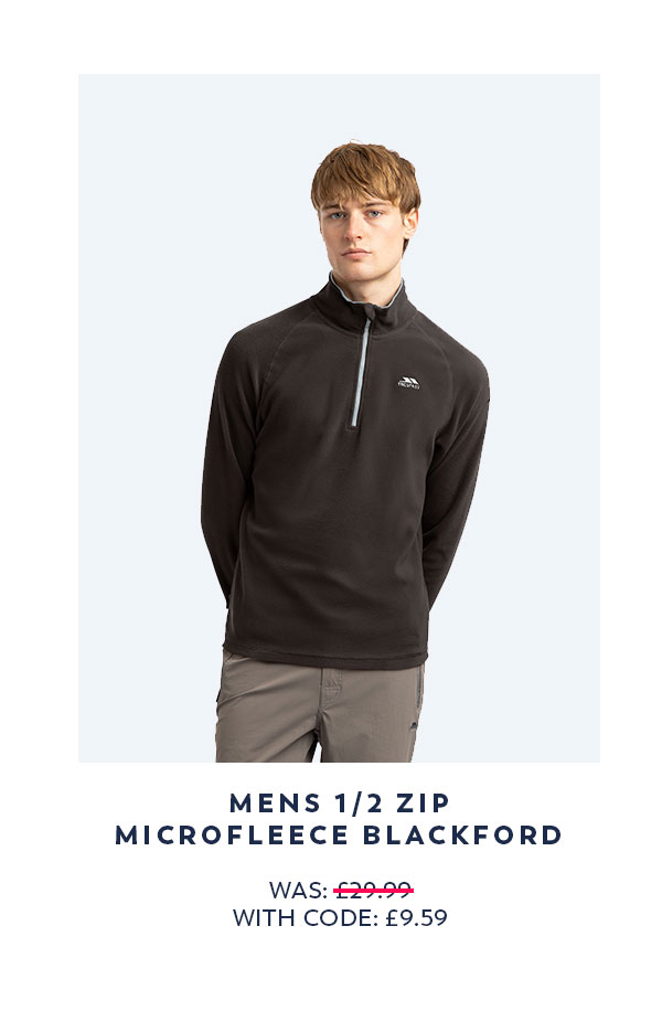 Mens 1/2 Zip Microfleece Blackford