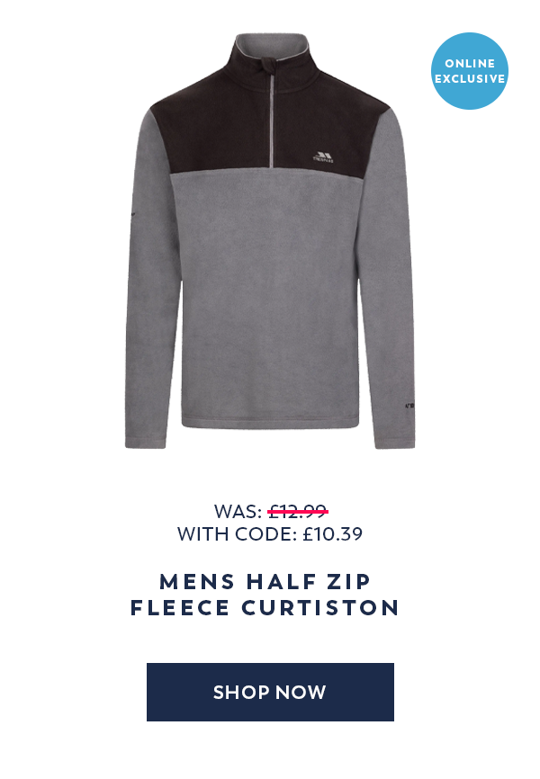 Mens Half Zip Fleece Curtiston