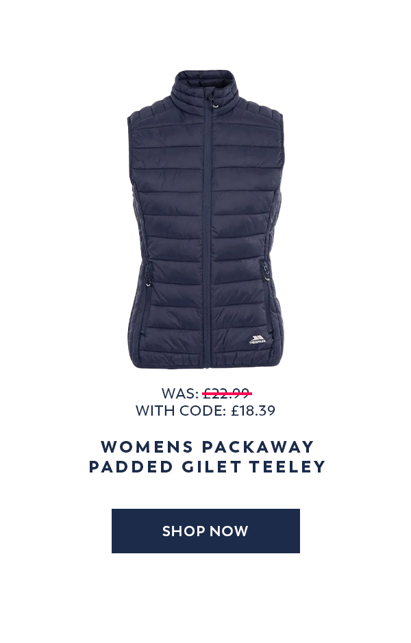Womens Packaway Padded Gilet Teeley