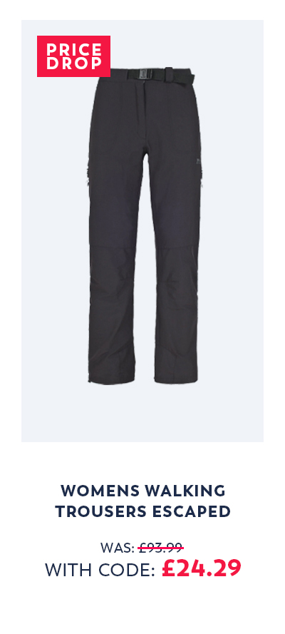Womens Quick Dry Walking Trousers Escaped