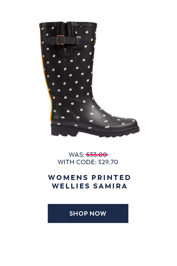 Womens Printed Wellies Samira